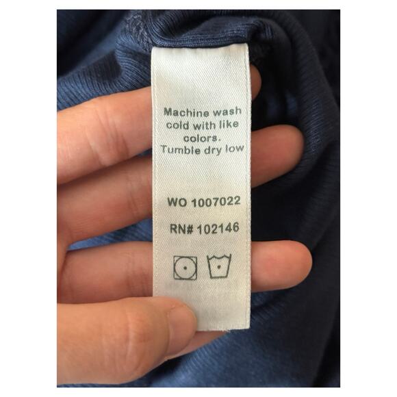 Michael Stars Wren side slit sleeveless body-con midi dress blue size Large L - Picture 8 of 9